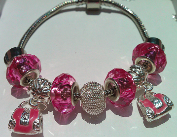 trollbead charm bracelet pink